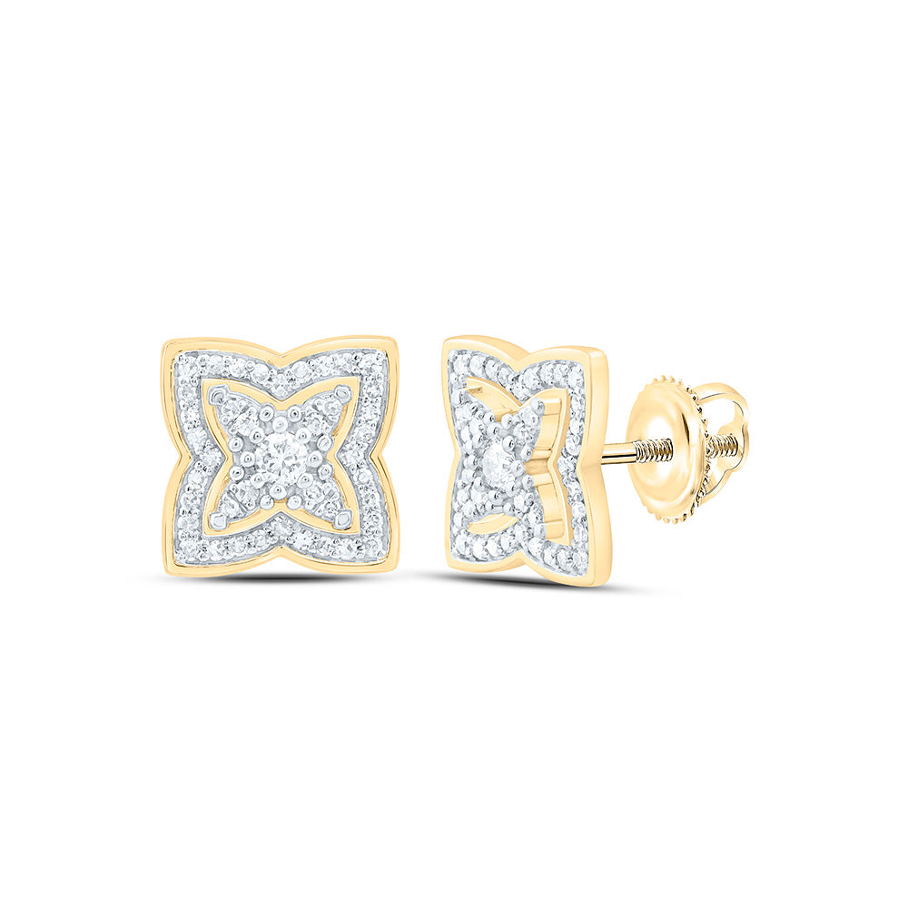 1/3CTW-NAT DIA NK FASHION FLOWER EARRING Daisy Joyeria