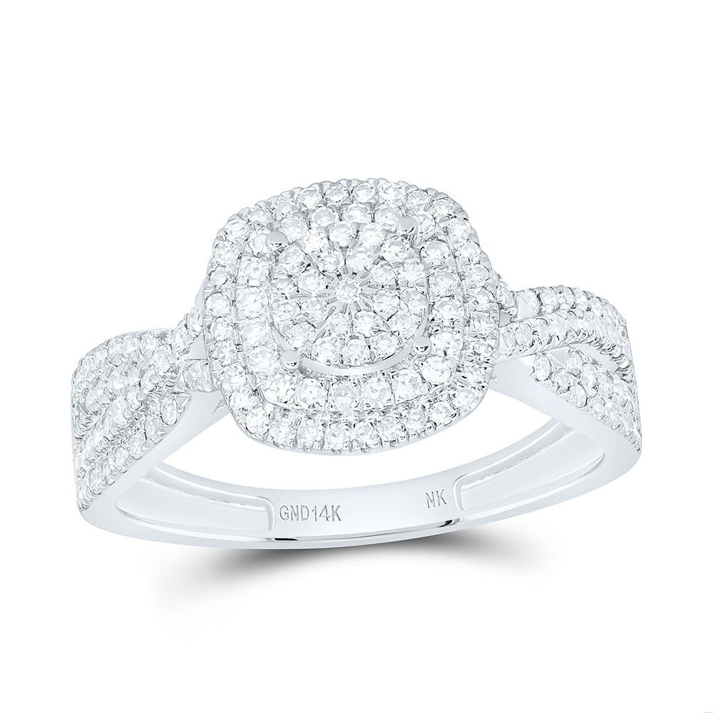 1/2CTW-NAT DIA NK FASHION CUSHION RING Daisy Joyeria