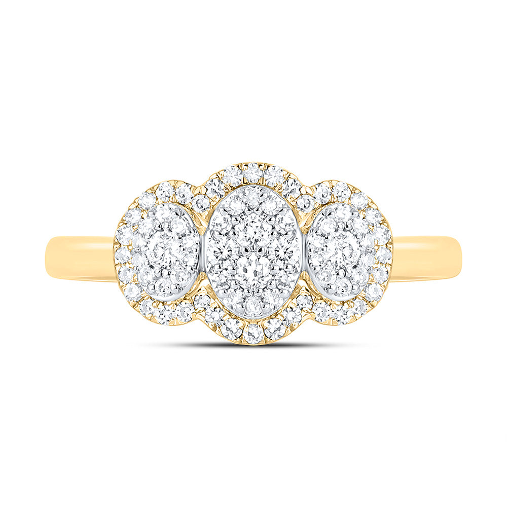 3/8CTW-NAT DIA NK FASHION RING Daisy Joyeria