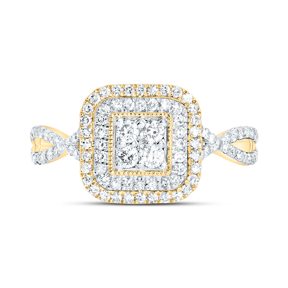1/2CTW-NAT DIA NK FASHION RING Daisy Joyeria