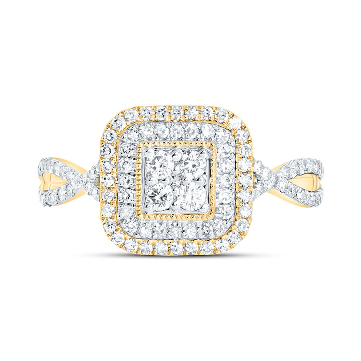1/2CTW-NAT DIA NK FASHION RING Daisy Joyeria