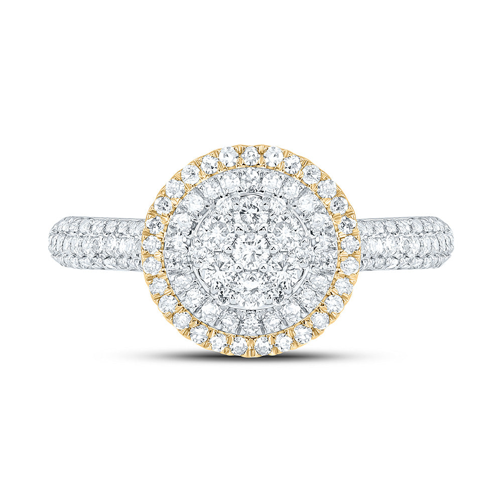 5/8CTW-NAT DIA NK FASHION ROUND RING Daisy Joyeria