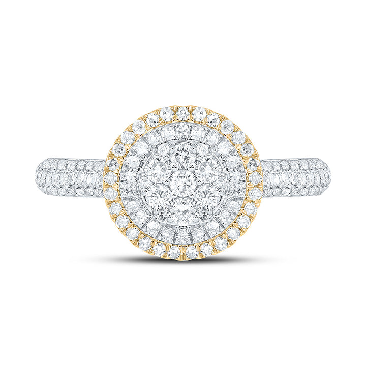 5/8CTW-NAT DIA NK FASHION ROUND RING Daisy Joyeria