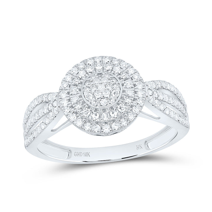 1/2CTW-NAT DIA NK FASHION ROUND RING Daisy Joyeria