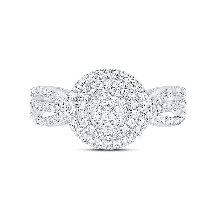 1/2CTW-NAT DIA NK FASHION ROUND RING Daisy Joyeria