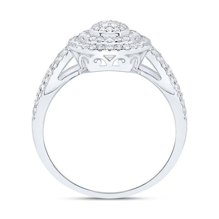 1/2CTW-NAT DIA NK FASHION ROUND RING Daisy Joyeria