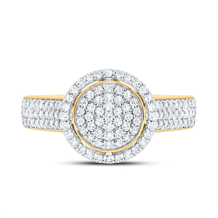 5/8CTW-NAT DIA NK FASHION ROUND RING Daisy Joyeria