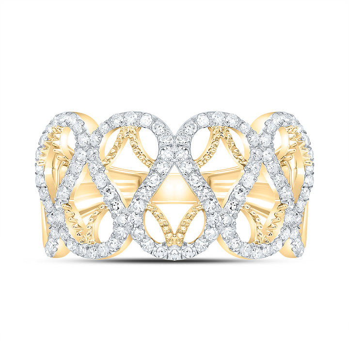 3/8CTW-NAT DIA NK FASHION RING Daisy Joyeria