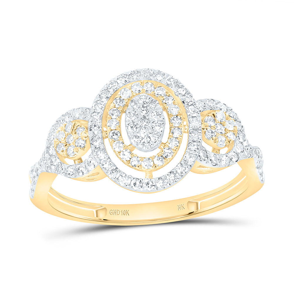 1/2CTW-NAT DIA NK FASHION RING Daisy Joyeria