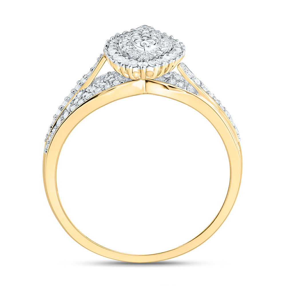1/2CTW-NAT DIA NK FASHION MARQUISE RING Daisy Joyeria