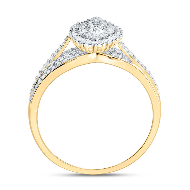 1/2CTW-NAT DIA NK FASHION MARQUISE RING Daisy Joyeria