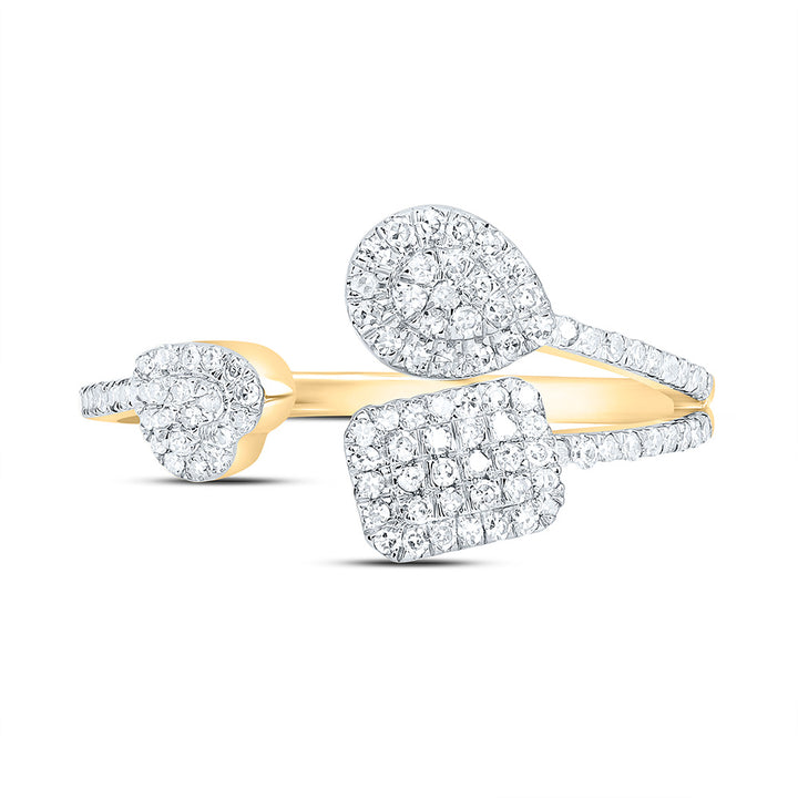 3/8CTW-NAT DIA NK FASHION RING Daisy Joyeria