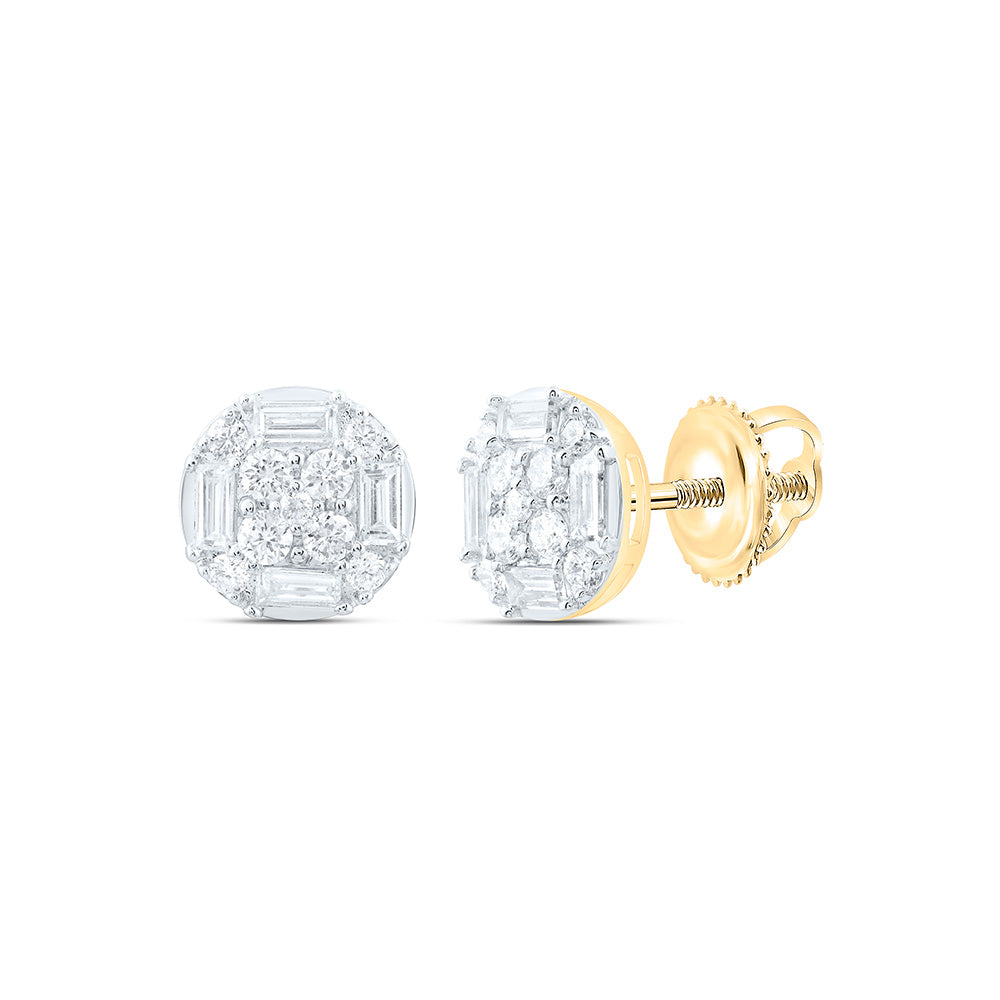 1/2CTW-NAT DIA ANA M FASHION ROUND EARRING Daisy Joyeria