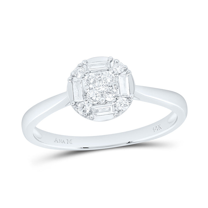 1/4CTW-NAT DIA ANA M FASHION ROUND RING Daisy Joyeria