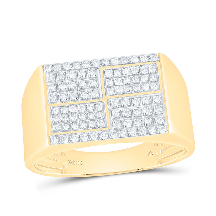 1/3CTW-NAT DIA NK MENS RING Daisy Joyeria