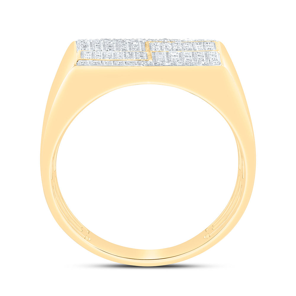 1/3CTW-NAT DIA NK MENS RING Daisy Joyeria