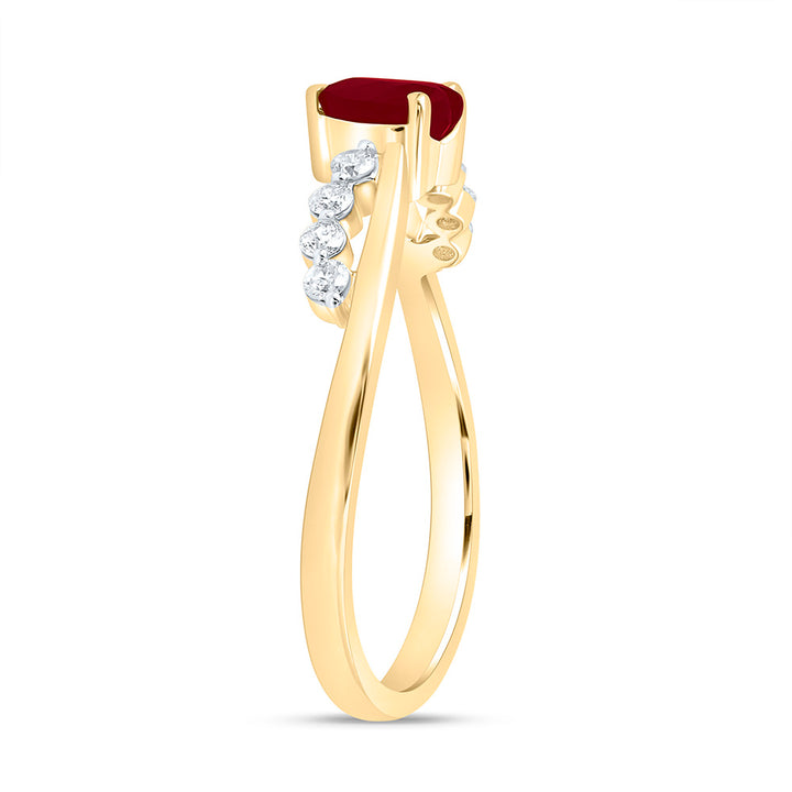 1/8CTW-NAT DIA ANA M 5MM-HT-RU NAT GEM HEART RING Daisy Joyeria