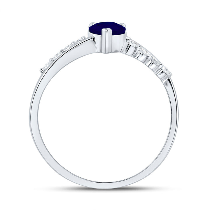 1/8CTW-NAT DIA ANA M 5MM-HT-BS NAT GEM HEART RING Daisy Joyeria