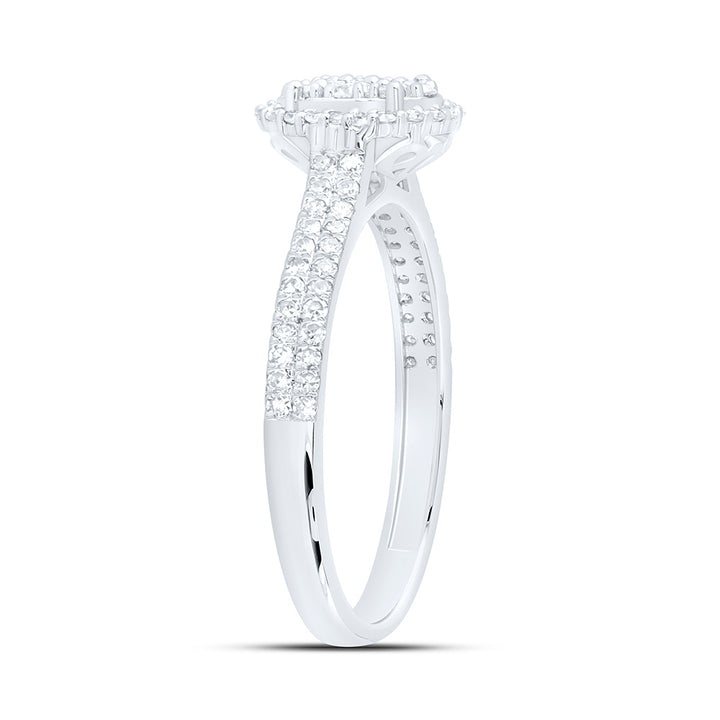 1/2CTW-NAT DIA NK FASHION OVAL RING Daisy Joyeria