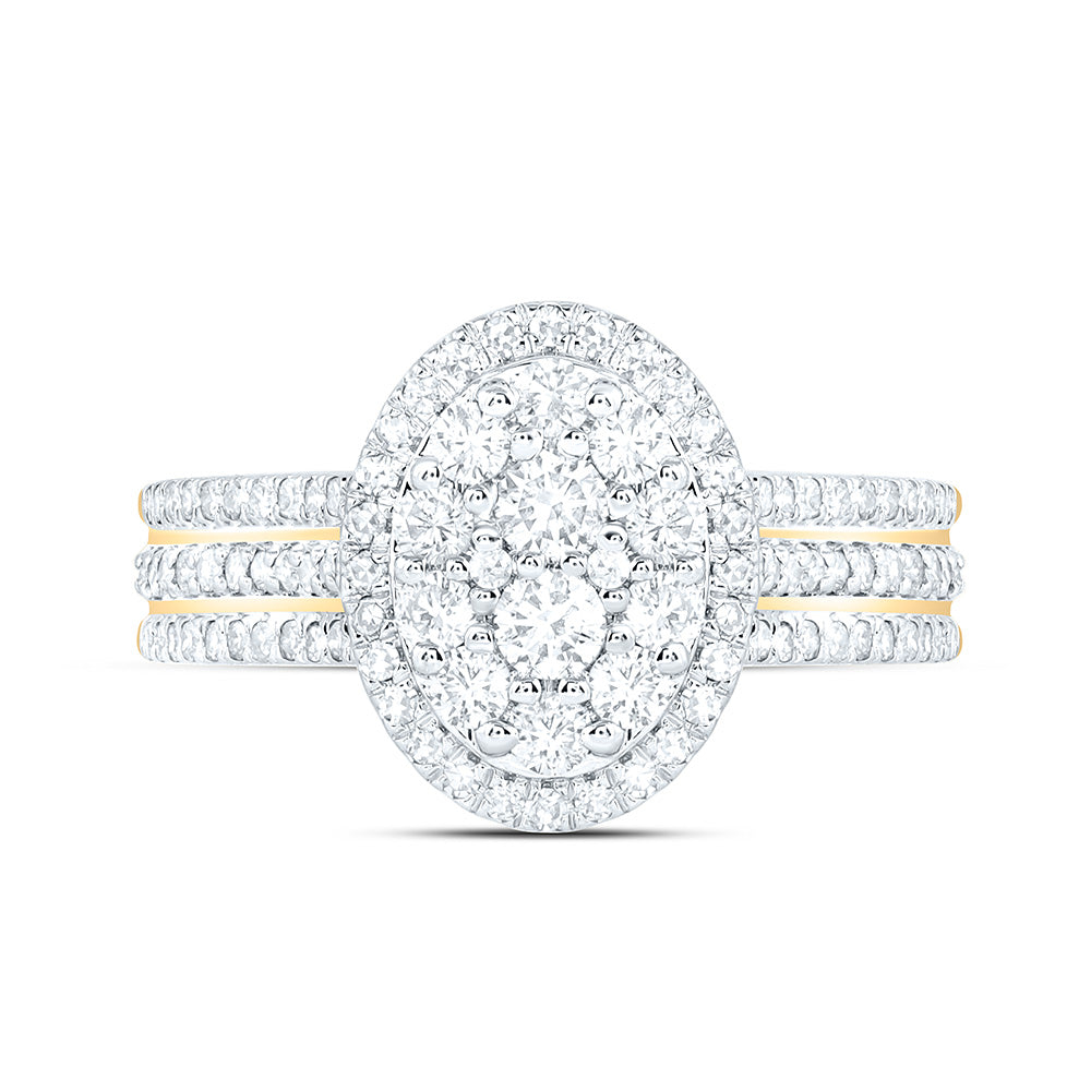 3/4CTW-NAT DIA NK FASHION OVAL RING Daisy Joyeria