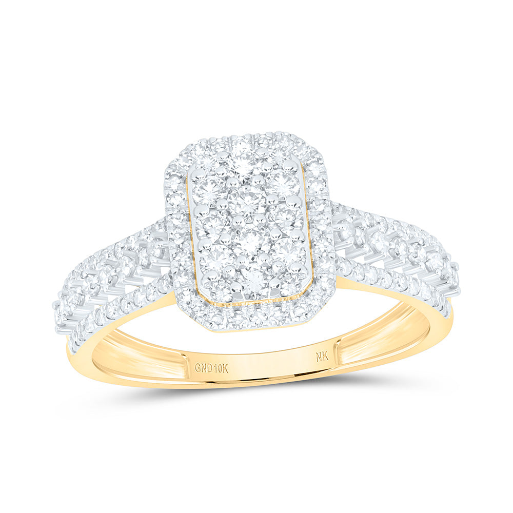 3/4CTW-NAT DIA NK FASHION RING Daisy Joyeria