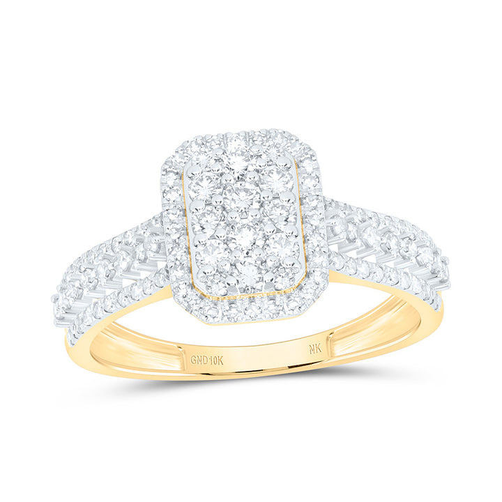 3/4CTW-NAT DIA NK FASHION RING Daisy Joyeria