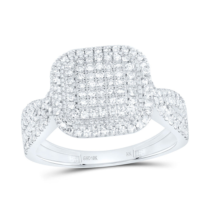 5/8CTW-NAT DIA NK FASHION CUSHION RING Daisy Joyeria