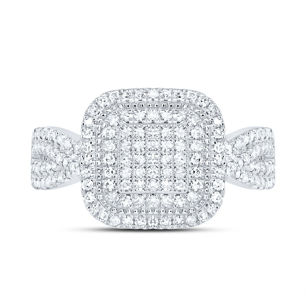 5/8CTW-NAT DIA NK FASHION CUSHION RING Daisy Joyeria