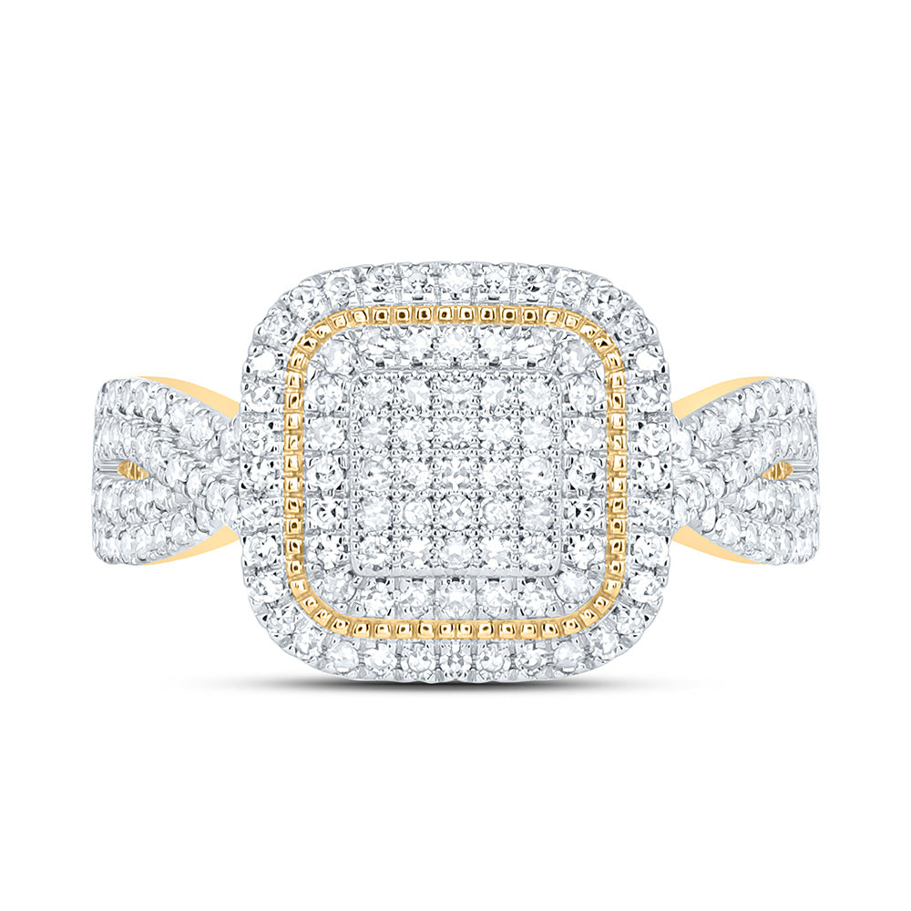 5/8CTW-NAT DIA NK FASHION CUSHION RING Daisy Joyeria