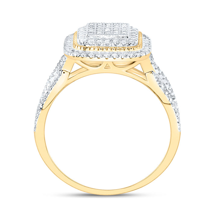 5/8CTW-NAT DIA NK FASHION CUSHION RING Daisy Joyeria