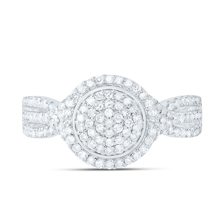 1/2CTW-NAT DIA NK FASHION ROUND RING Daisy Joyeria