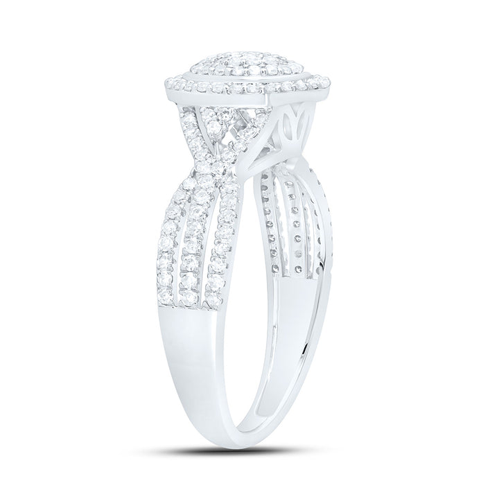 1/2CTW-NAT DIA NK FASHION ROUND RING Daisy Joyeria