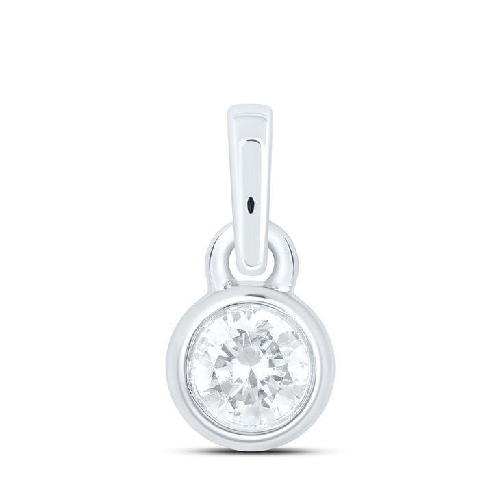 1/12CTW-NAT DIA NK GIFT ROUND PENDANT Daisy Joyeria