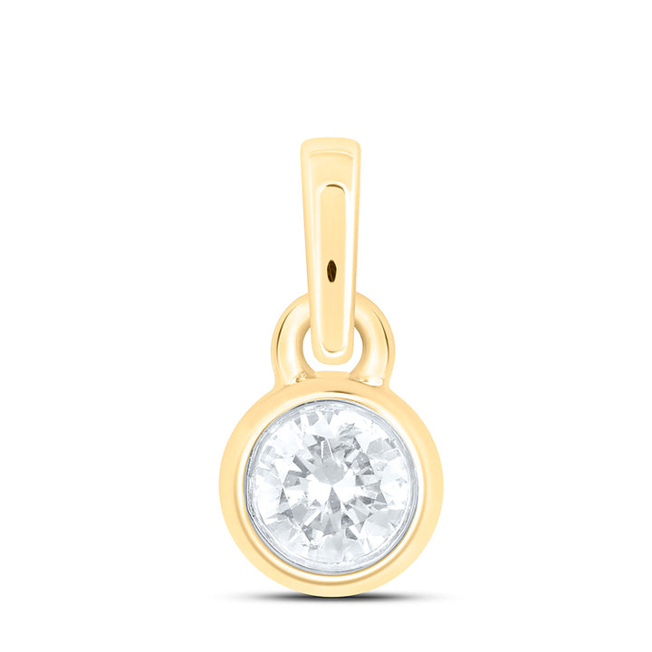 1/12CTW-NAT DIA NK GIFT ROUND PENDANT Daisy Joyeria