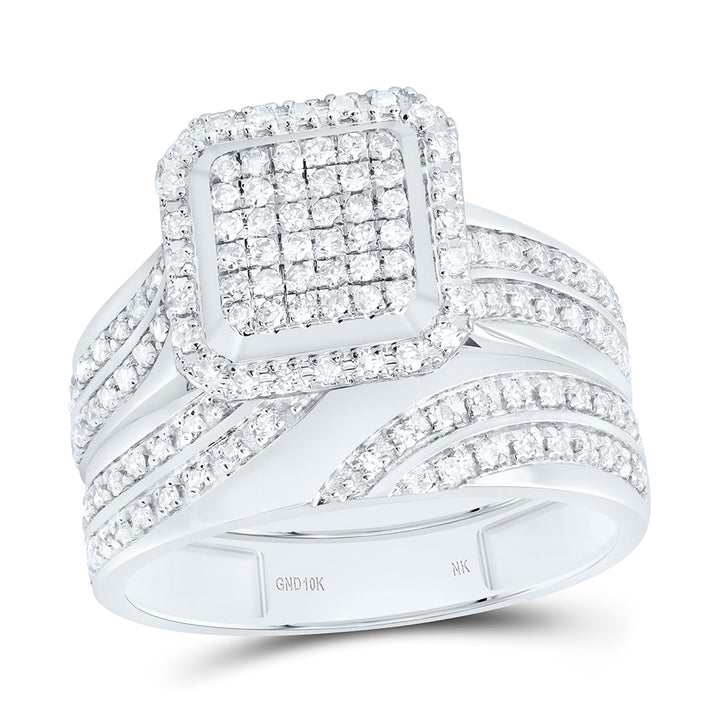 5/8CTW-NAT DIA NK FASHION ASSCHER TRIO SET Daisy Joyeria