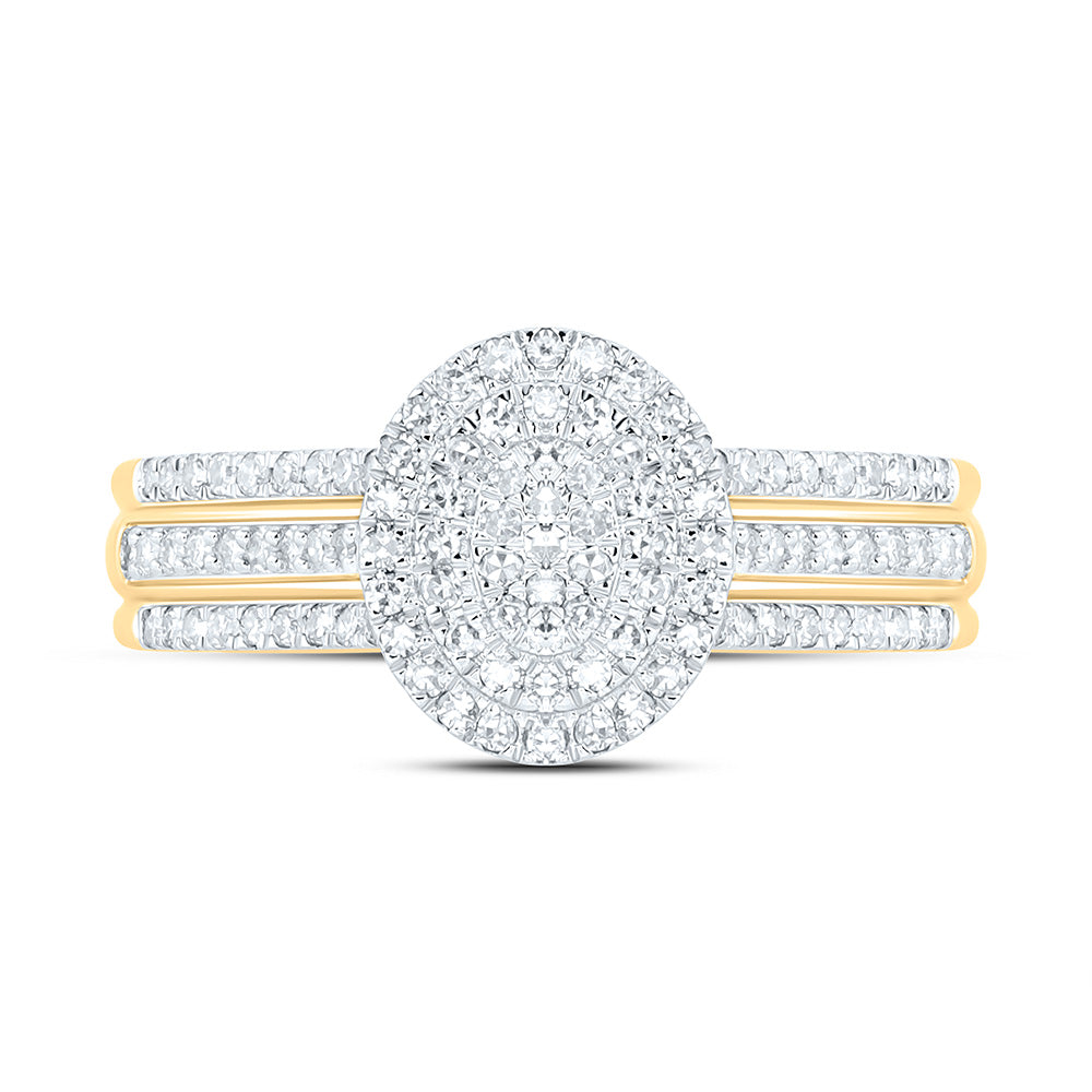 3/8CTW-NAT DIA NK FASHION OVAL RING Daisy Joyeria