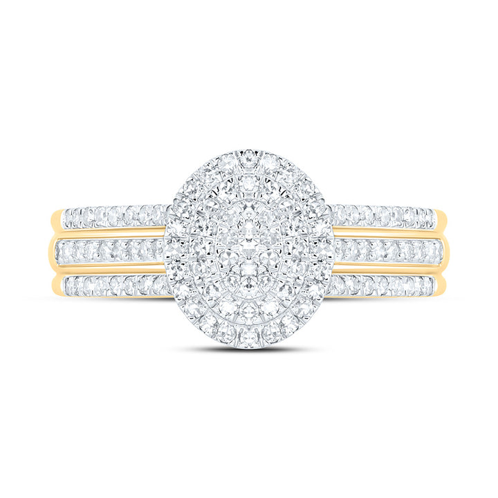 3/8CTW-NAT DIA NK FASHION OVAL RING Daisy Joyeria