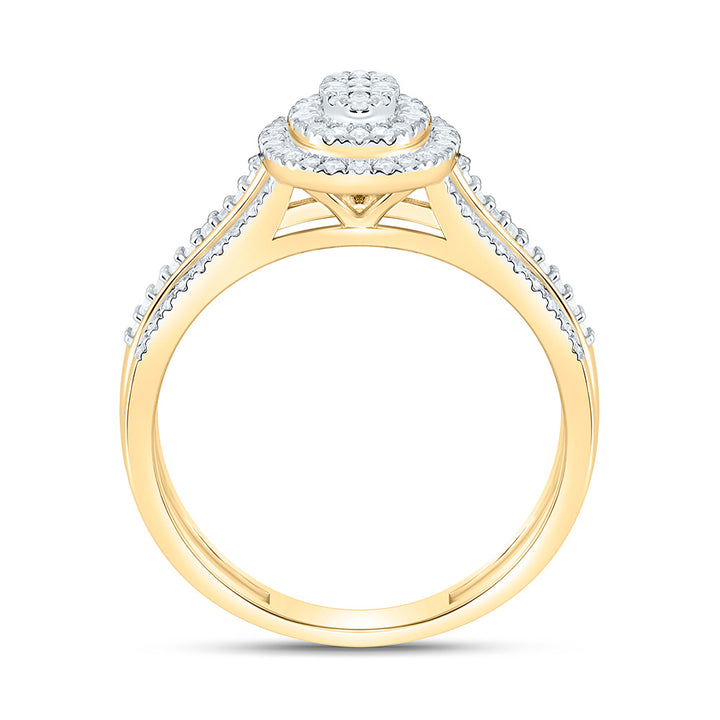 3/8CTW-NAT DIA NK FASHION OVAL RING Daisy Joyeria