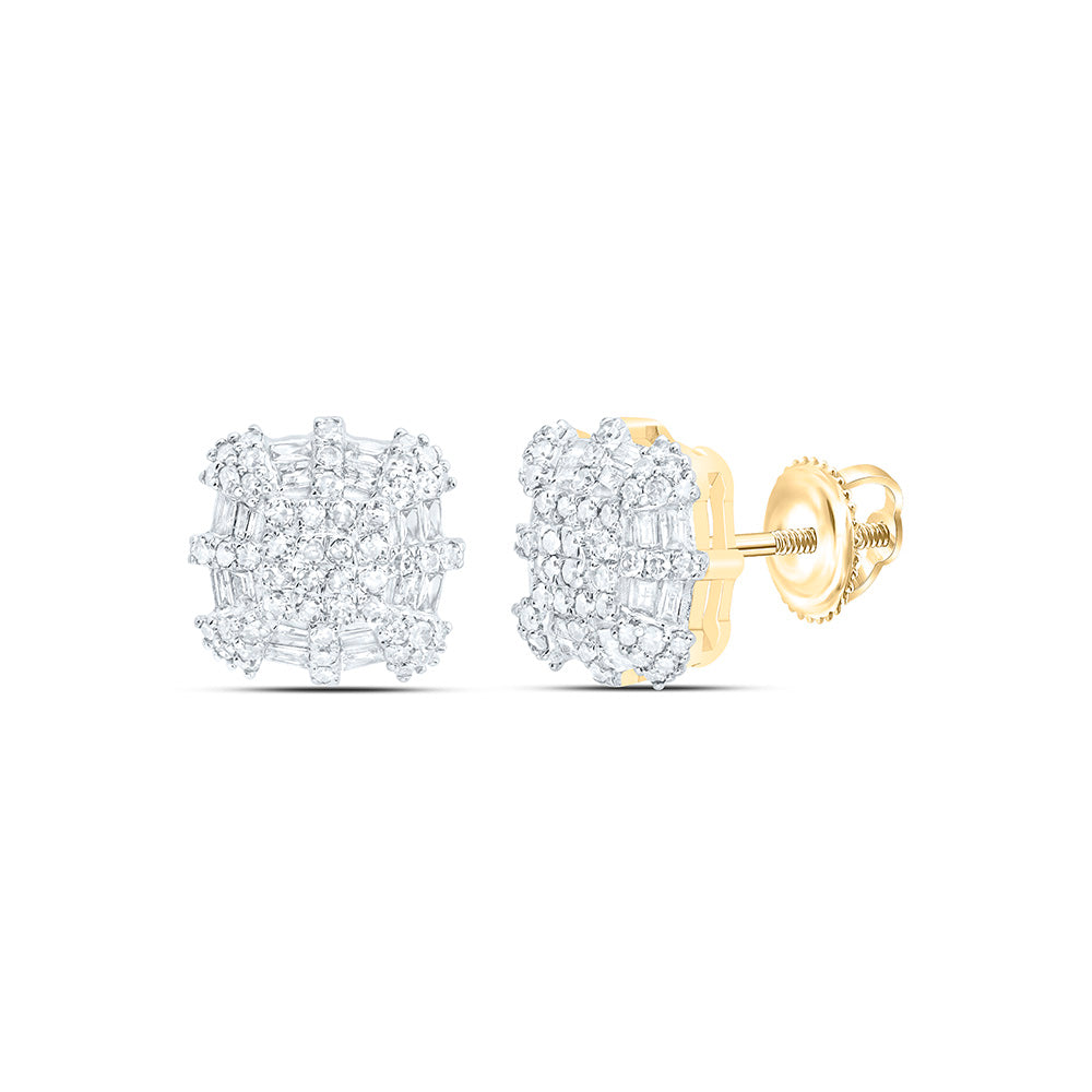 1/2CTW-NAT DIA NK FASHION CUSHION EARRING Daisy Joyeria