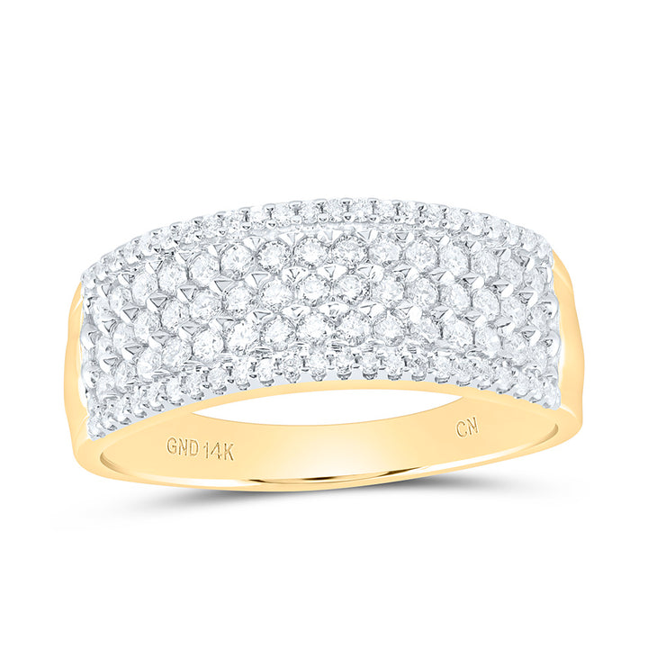 7/8CTW-NAT DIA CN MENS BAND Daisy Joyeria