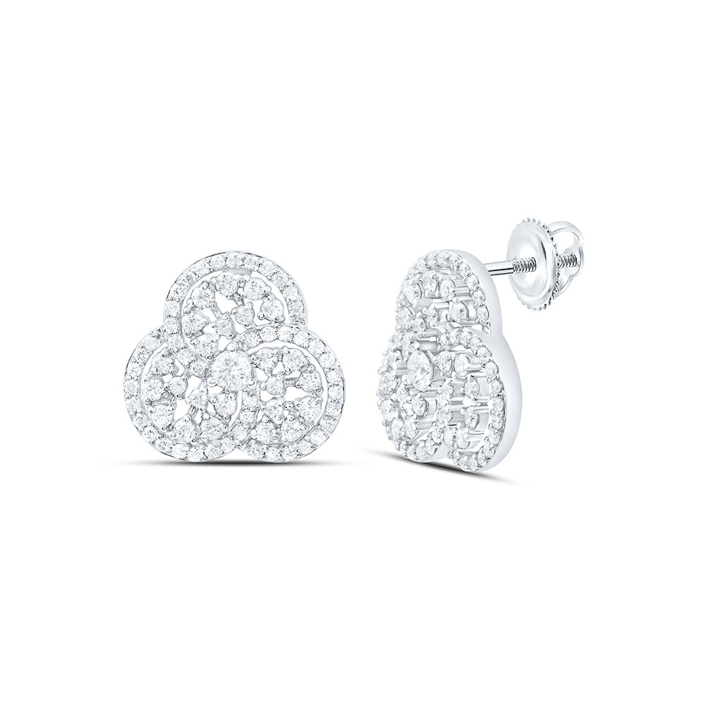7/8CTW-NAT DIA CN FASHION TRINITY EARRING Daisy Joyeria