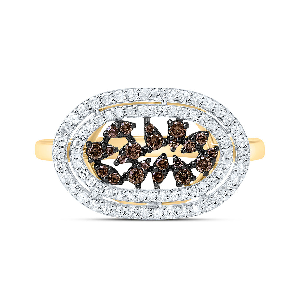 3/8CTW-NAT DIA P1 GIFT COGNAC NATURAL RING Daisy Joyeria