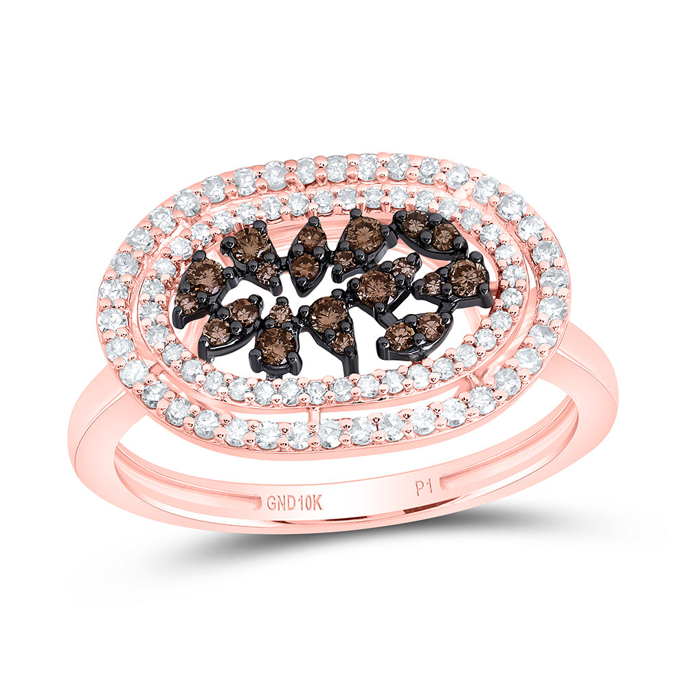 3/8CTW-NAT DIA P1 GIFT COGNAC NATURAL RING Daisy Joyeria
