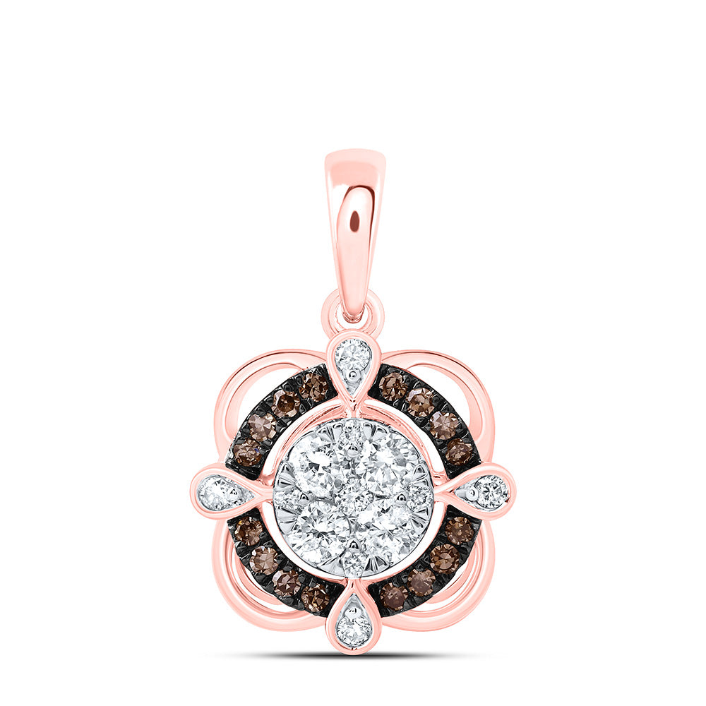 3/8CTW-NAT DIA CN FASHION COGNAC NATURAL PENDANT Daisy Joyeria