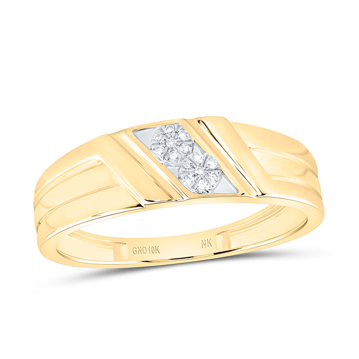 1/20CTW-NAT DIA NK GIFT MENS BAND Daisy Joyeria