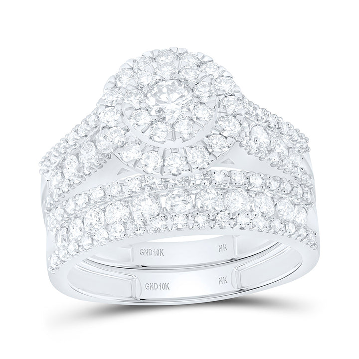 2 1/4CTW-NAT DIA NK ROUND TRIO SET Daisy Joyeria