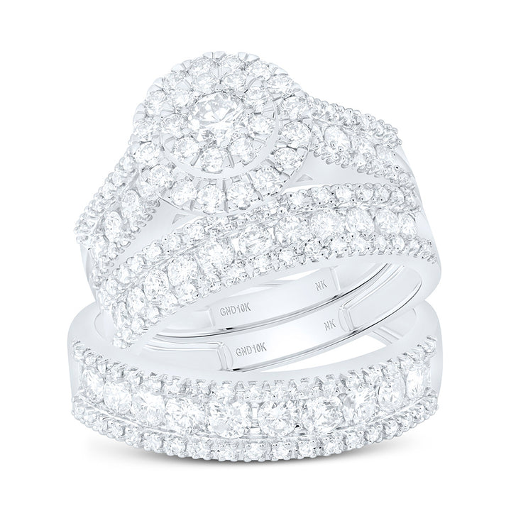 2 1/4CTW-NAT DIA NK ROUND TRIO SET Daisy Joyeria