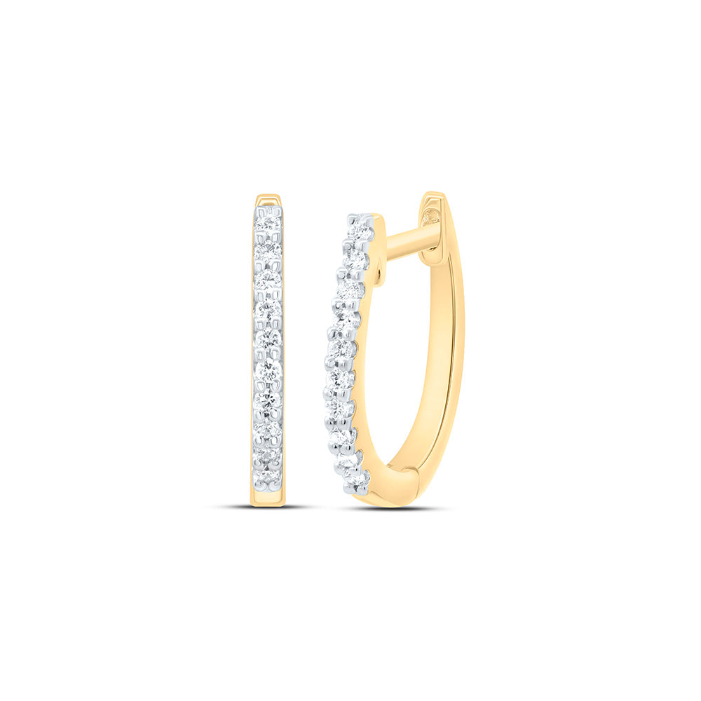1/12CTW-NAT DIA ANA M ELITE FASHION HOOPS EARRING Daisy Joyeria