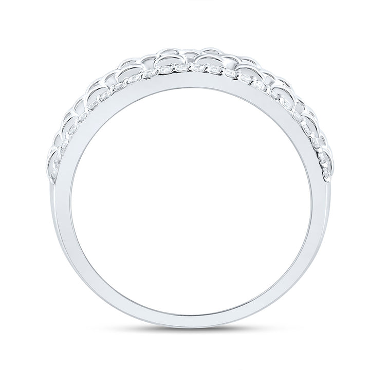 3/8CTW-NAT DIA NK MENS BAND Daisy Joyeria