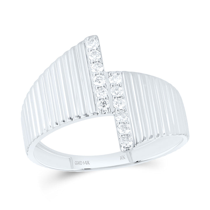 1/6CTW-NAT DIA NK FASHION RING Daisy Joyeria